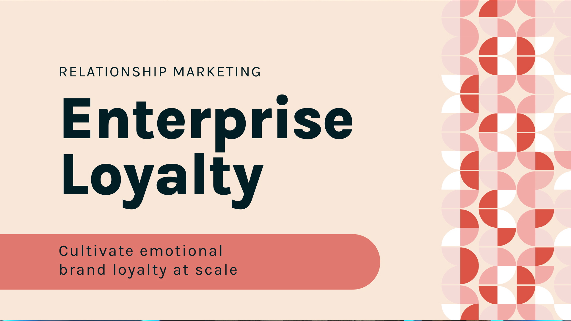 Enterprise Loyalty: Relationship Marketing Use Case