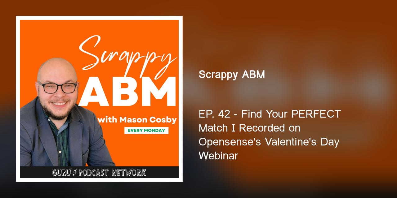 EP. 42 - Find Your PERFECT Match I Recorded on Opensense's Valentine's Day Webinar