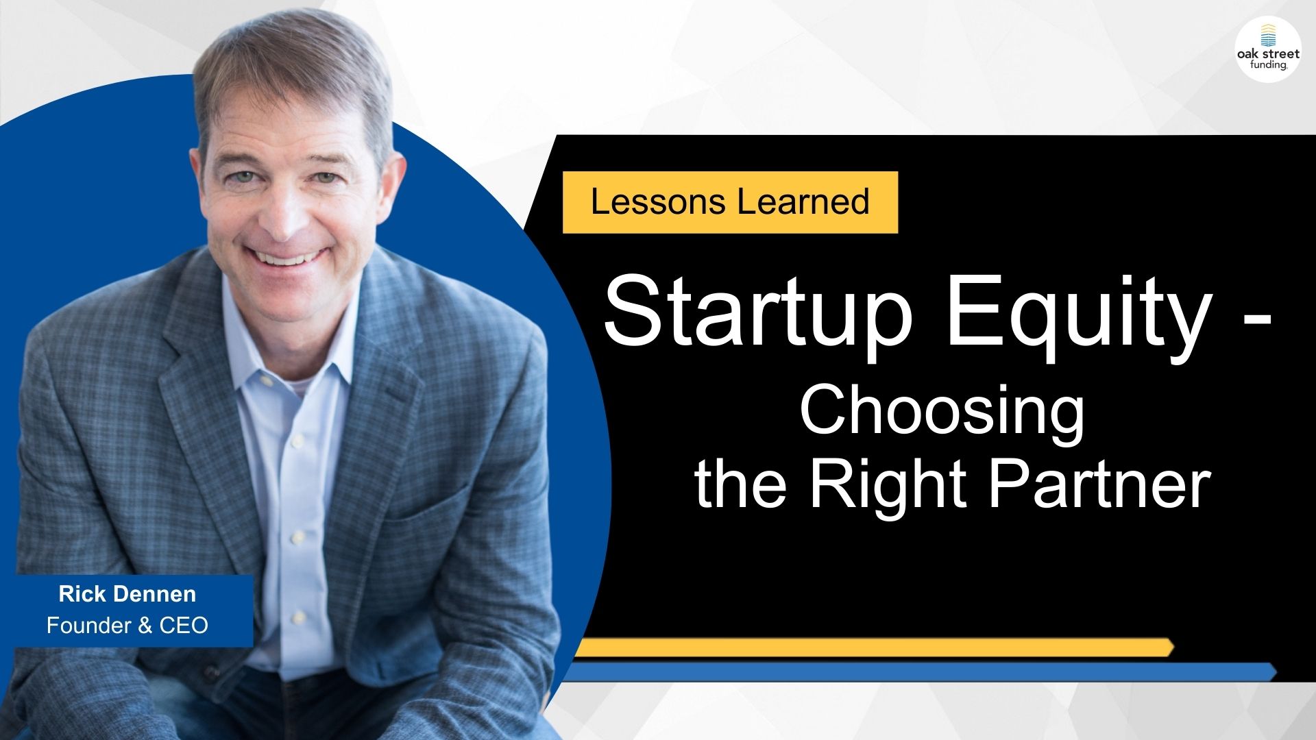 Lessons Learned: Startup Equity - Choosing the Right Partner