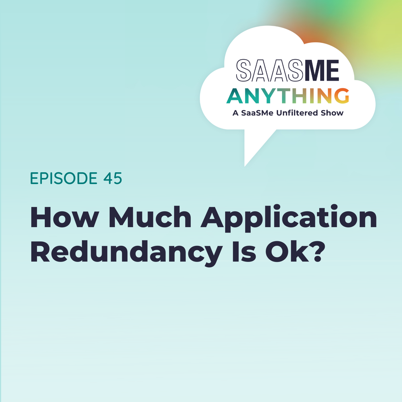 How Much Application Redundancy Is Ok?